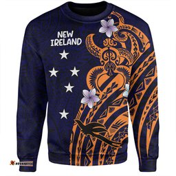 Amazing Aussie Australia South Sea Islanders New Ireland Flag With Polynesian Pattern Sweatshirt