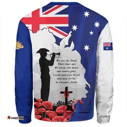 Amazing Aussie Australia On This Remembrance Day Lest We Forget In Flanders Fields Sweatshirt