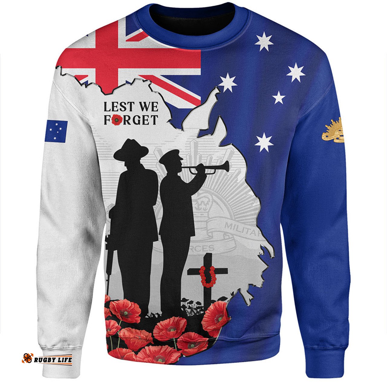 Amazing Aussie Australia On This Remembrance Day Lest We Forget In Flanders Fields Sweatshirt