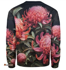 Amazing Aussie Australia Waratah Red Waratah Flowers Fine Art Ver3 Sweatshirt
