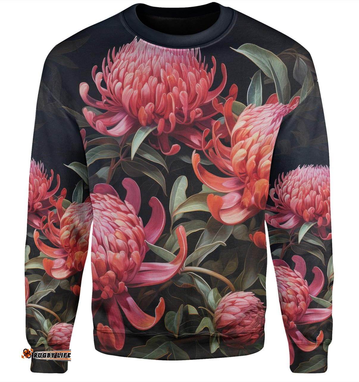 Amazing Aussie Australia Waratah Red Waratah Flowers Fine Art Ver3 Sweatshirt