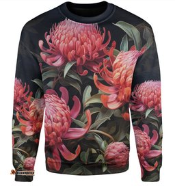 Amazing Aussie Australia Waratah Red Waratah Flowers Fine Art Ver3 Sweatshirt