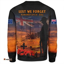 Amazing Aussie Australia Sunset Of Sacrifice And Remembrance Day Honor Orange Sweatshirt
