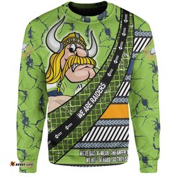Amazing Aussie Canberra Raiders Theme Song For Rugby With Sporty Style Sweatshirt