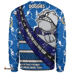 Amazing Aussie Canterbury Bankstown Bulldogs Theme Song For Rugby With Sporty Style Sweatshirt