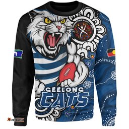 Amazing Aussie Geelong Cats Power Through Generations NAIDOC Edition Sweatshirt