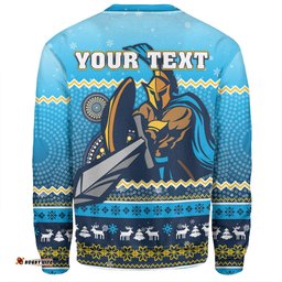 Amazing Aussie Gold Coast Titans Christmas Custom Ugly Xmas And Aboriginal Patterns For Die Hard Fan Sweatshirt