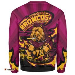 Amazing Aussie Brisbane Broncos Premiership Series Sports Gear Sweatshirt
