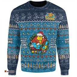 Amazing Aussie Gold Coast Titans Christmas Custom Chrissie Spirit Sweatshirt