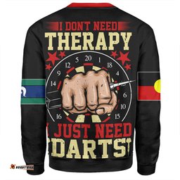 Amazing Aussie Australia Sport Darts Custom Darts Sport Custom I Just Need Darts Sweatshirt