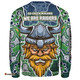 Amazing Aussie Canberra Raiders Grand Final Custom Custom Raiders Contemporary Style Of Aboriginal Painting Sweatshirt