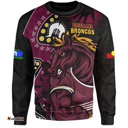 Amazing Aussie Brisbane Broncos NAIDOC Indigenous Warrior Spirit Sweatshirt
