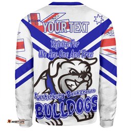 Amazing Aussie Canterbury Bankstown Bulldogs Happy Australia Day We Are One And Free V2 Sweatshirt