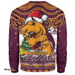 Amazing Aussie Brisbane Broncos Aussie Ugly Christmas For Die Hard Fan Supporters Sweatshirt