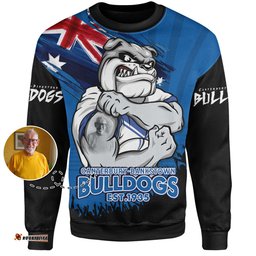 Amazing Aussie Canterbury Bankstown Bulldogs Heart Of A Fighter Tough And Fearless Sweatshirt