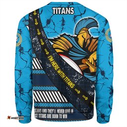 Amazing Aussie Gold Coast Titans Sport Theme Song For Rugby With Sporty Style Sweatshirt