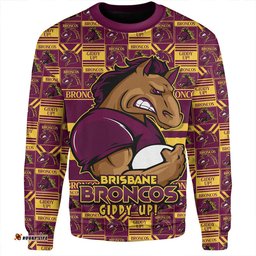 Amazing Aussie Brisbane Broncos Champion���s Pride Comic Style Sweatshirt