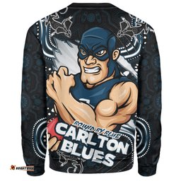 Amazing Aussie Carlton Spirit Warriors Of The Game Sweatshirt