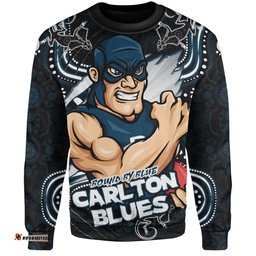 Amazing Aussie Carlton Spirit Warriors Of The Game Sweatshirt