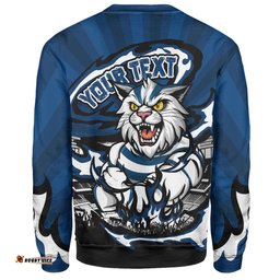 Amazing Aussie Geelong Cats Premiership Series Flame Edition Sweatshirt