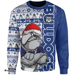 Amazing Aussie Canterbury Bankstown Bulldogs Merry Ugly Xmas Nordic Pattern Style Sweatshirt