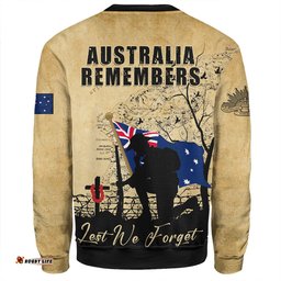 Amazing Aussie Australia Anzac Day Brothers In Arms Gallipoli Remembrance Sweatshirt