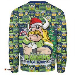 Amazing Aussie Canberra Raiders Merry Ugly Christmas Comic Style Sweatshirt