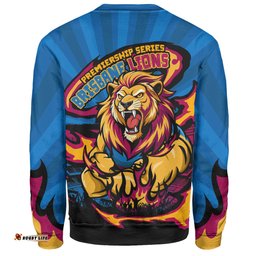 Amazing Aussie Brisbane Lions Premiership Series Flame Edition Sweatshirt