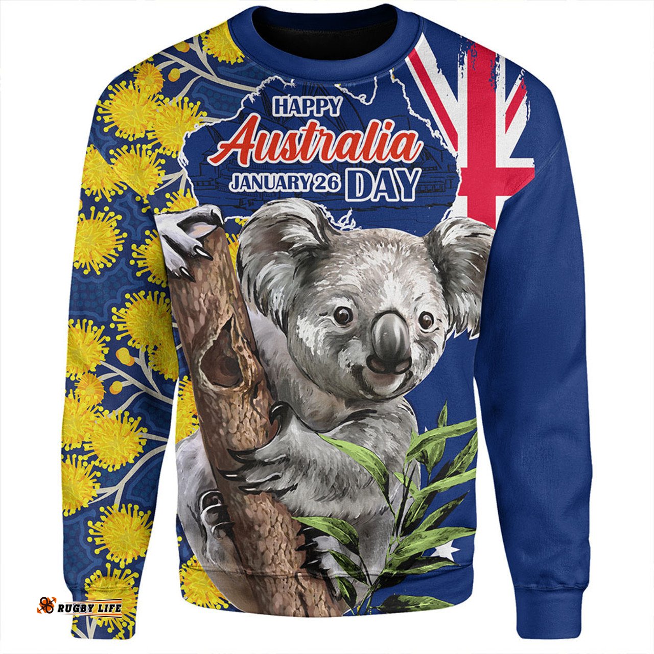 Amazing Aussie Australia Australia Day Koala Golden Wattle Edition Sweatshirt