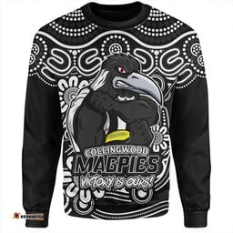 Amazing Aussie Collingwood Aboriginal Inspired Tough Fan Football For Life Sweatshirt