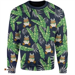 Amazing Aussie Canberra Raiders Custom Tropical Patterns Canberra Raiders Sweatshirt