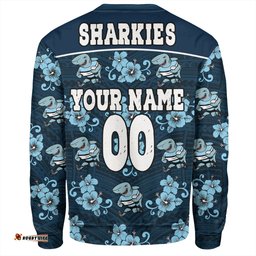 Amazing Aussie Cronulla Sutherland Sharks Sharkies With Maori Patterns Sweatshirt
