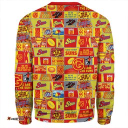 Amazing Aussie Gold Coast SUNS Legacy Of The Pride Comic Style Sweatshirt
