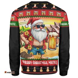 Amazing Aussie Australia Christmas Santa Beer Cheers Style Sweatshirt