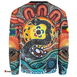 Amazing Aussie Australia Rainbow Serpent Aboriginal Dreamtime Rainbow Serpent Sweatshirt