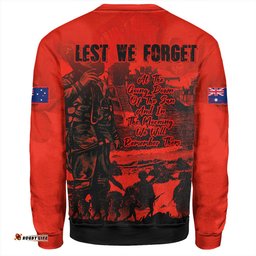 Amazing Aussie Australia Red Legacy Honoring ANZAC Heroes Sweatshirt