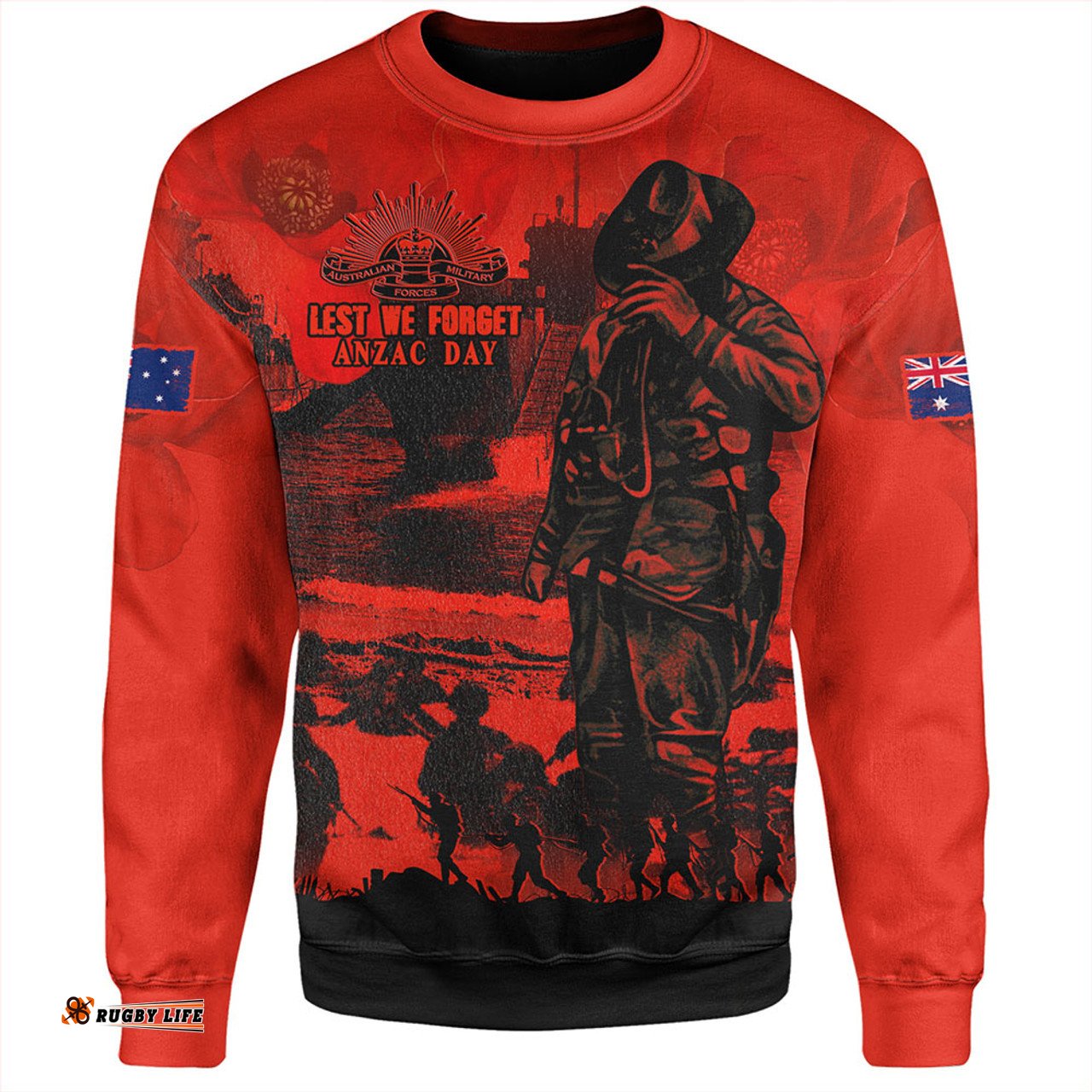 Amazing Aussie Australia Red Legacy Honoring ANZAC Heroes Sweatshirt