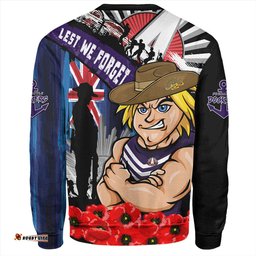 Amazing Aussie Fremantle Anzac Day Honor United In Spirit Sweatshirt