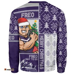 Amazing Aussie Fremantle Merry Christmas Knit Style Festive Spirit Sweatshirt