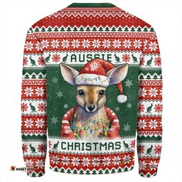Amazing Aussie Australia Merry Christmas Spirit Kangaroo Edition Sweatshirt
