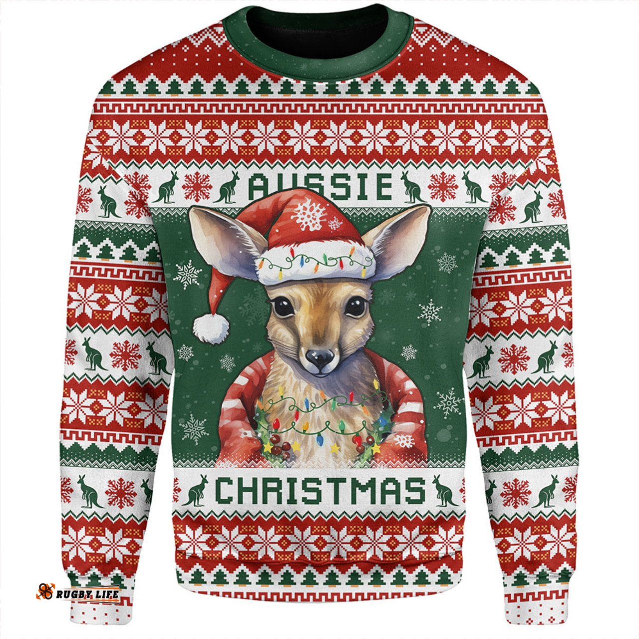 Amazing Aussie Australia Merry Christmas Spirit Kangaroo Edition Sweatshirt