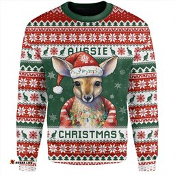 Amazing Aussie Australia Merry Christmas Spirit Kangaroo Edition Sweatshirt