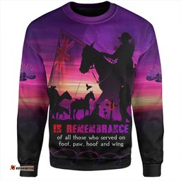 Amazing Aussie Australia Anzac Day In Honour Of All Who Served Sweatshirt