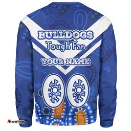 Amazing Aussie Canterbury Bankstown Bulldogs Custom Bulldogs For Life With Aboriginal Style Sweatshirt