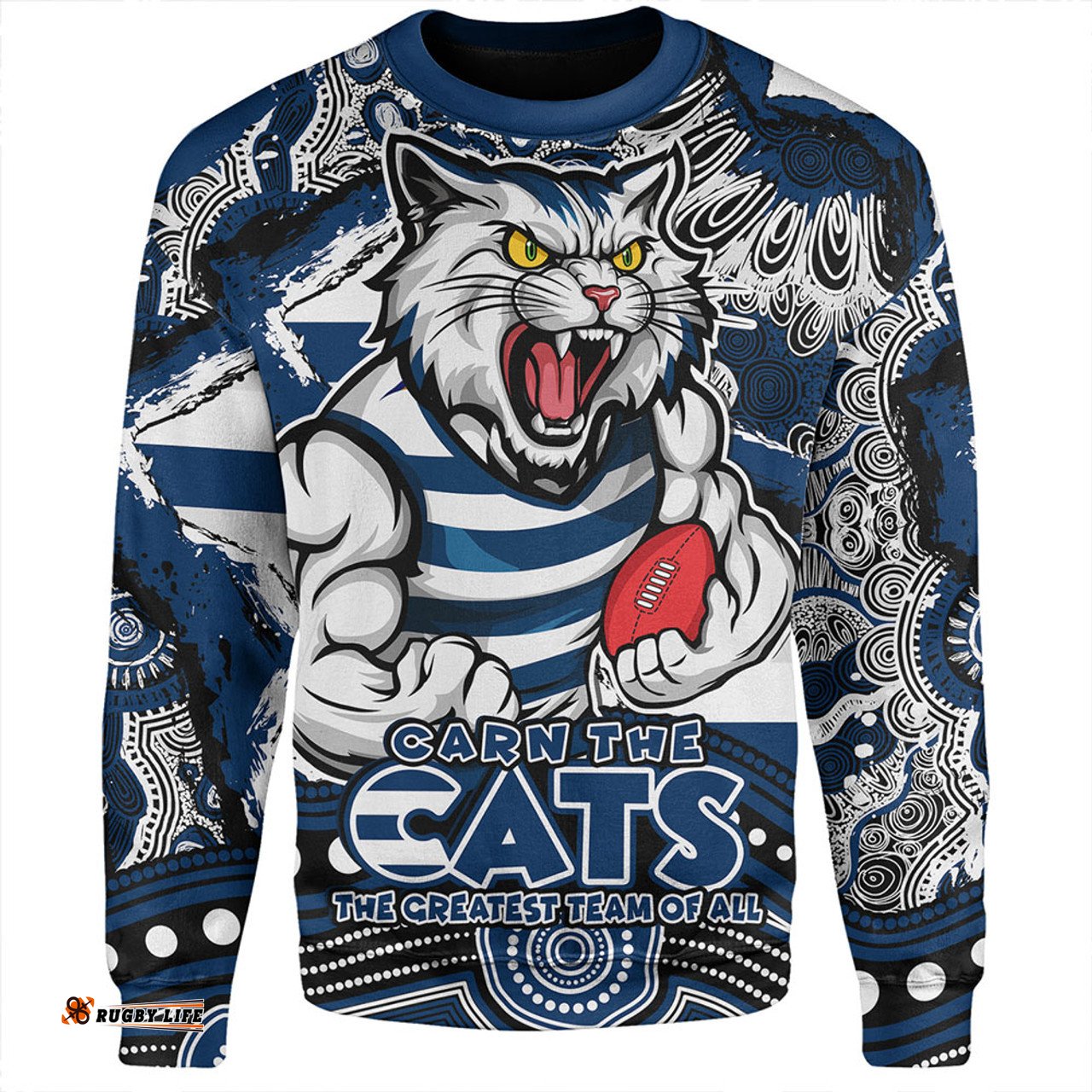 Amazing Aussie Geelong Cats Blazing Spirit Of Victory Sweatshirt
