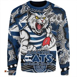Amazing Aussie Geelong Cats Blazing Spirit Of Victory Sweatshirt