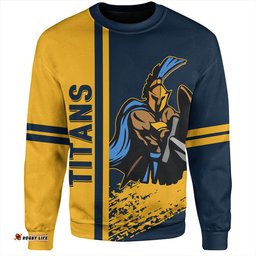 Amazing Aussie Gold Coast Titans Sport Gold Coast Titans Mascot Quater Style Sweatshirt