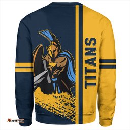 Amazing Aussie Gold Coast Titans Sport Gold Coast Titans Mascot Quater Style Sweatshirt