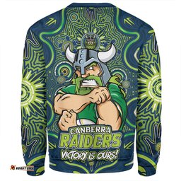 Amazing Aussie Canberra Raiders Aboriginal Pattern Inspired Victory Is Ours Sweatshirt