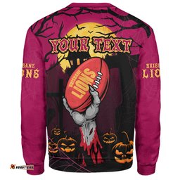 Amazing Aussie Brisbane Lions Full Moon Fever Halloween Supporter Sweatshirt